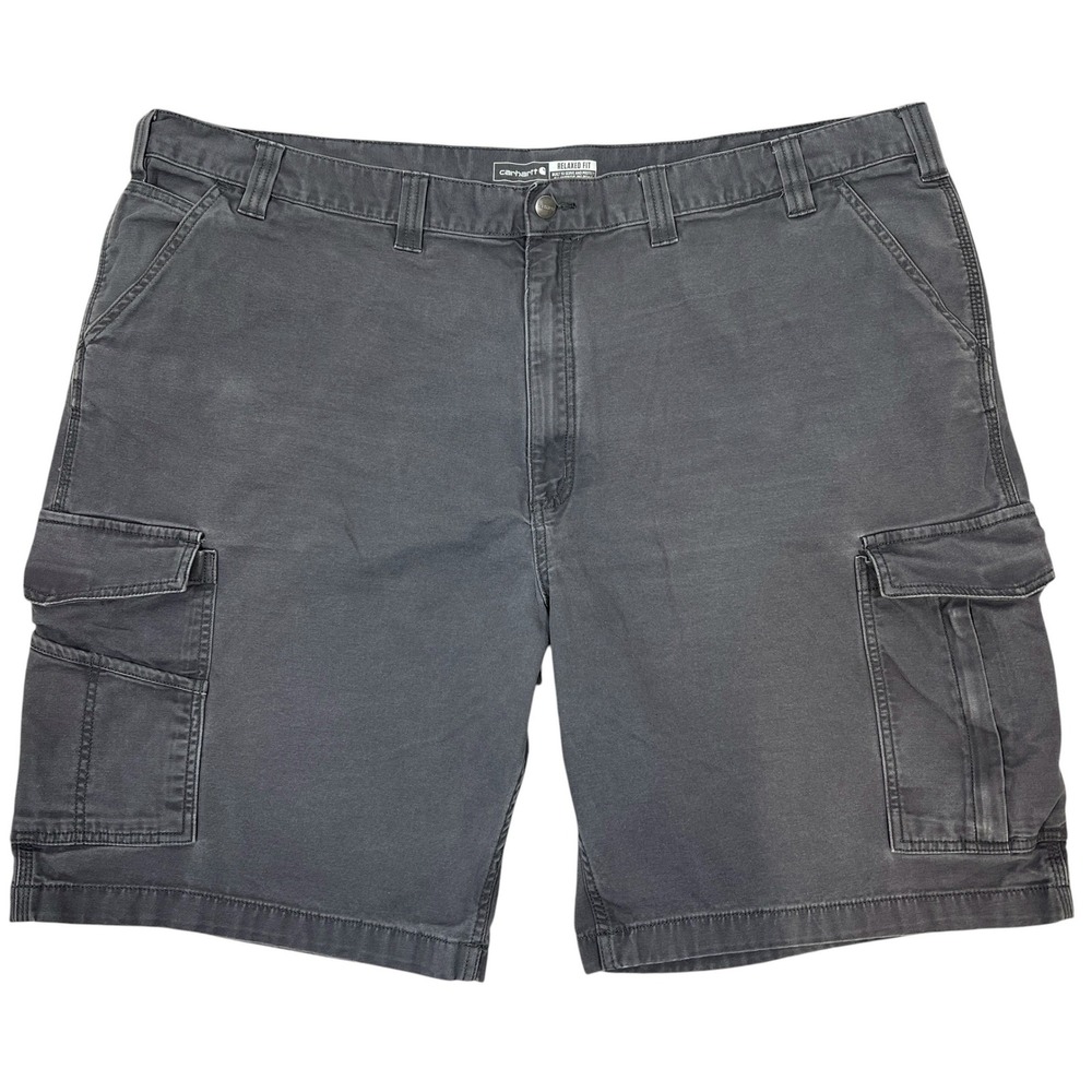 Carhartt Cargo Shorts 50 Gray Rugged Flex Canvas Relaxed Fit Workwear BS3542-M